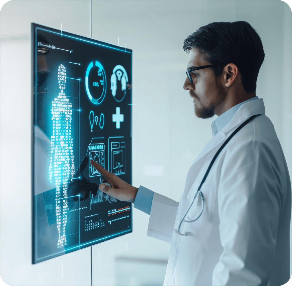 Digital patient consultation interface with AI support